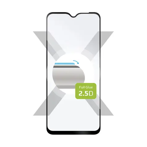 FIXED Full-Cover Ochranné tvrzené sklo pro Samsung Galaxy A23 5G černá / lepení přes celý displej 