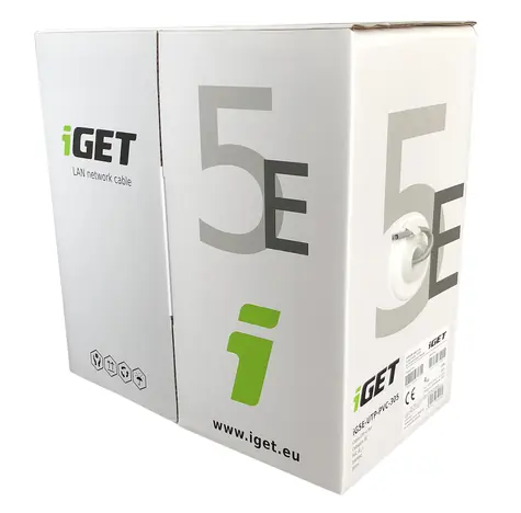 iGET instalační kabel CAT5e UTP PVC 305m box