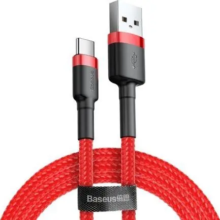 Baseus CATKLF-U09 kabel USB-A na USB-C červená / 3 m