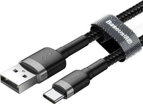 Baseus CATKLF-BG1 kabel USB-A na USB-C černá / 1 m