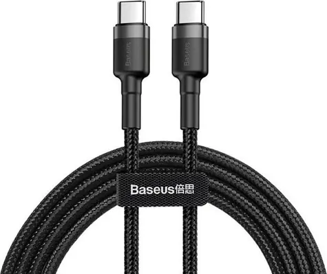 Baseus CATKLF-HG1 kabel USB-C na USB-C černo-šedá / 2 m