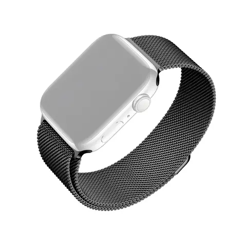 FIXED Mesh Strap Síťovaný nerezový řemínek pro Apple Watch 38 & 40 & 41mm černá