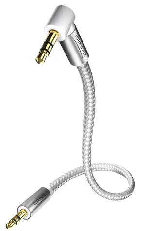 In-akustik Premium II MP3 kabel 1.5 m / 3.5mm jack (M) - 3.5mm Jack (M) 90°