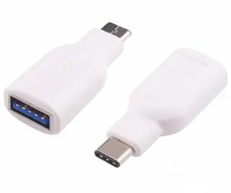 PremiumCord adaptér USB - C samec na  USB 3.0 A samice bílá / OTG