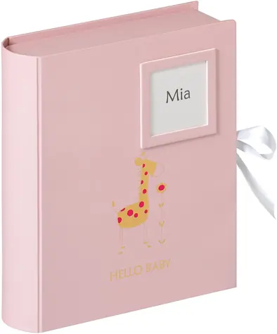 Walther Baby Animal Baby Photo Memory Box růžová žirafa 