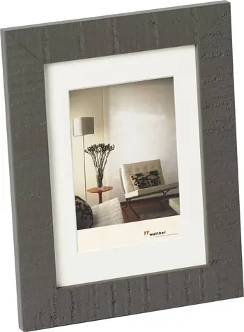 Walther Home 10x15 Dřevěný foto rám šedá