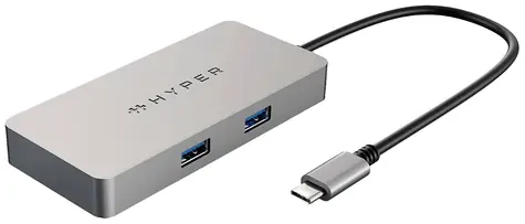 Hyper HDMB2-GL USB-C Univerzální dokovací stanice / USB-C / HDMI / 2 x USB 3.0 / RJ45 / podpora 4K 60 Hz