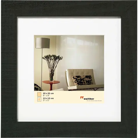 Walther Home 20x20 Dřevěný foto rám černá 