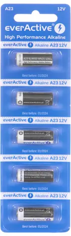 EverActive Alkalické baterie A23 12V 5ks