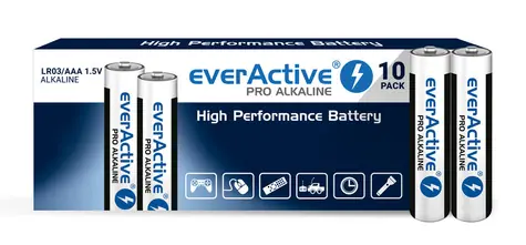 EverActive Pro Alkalické baterie AAA (LR03) 10ks 