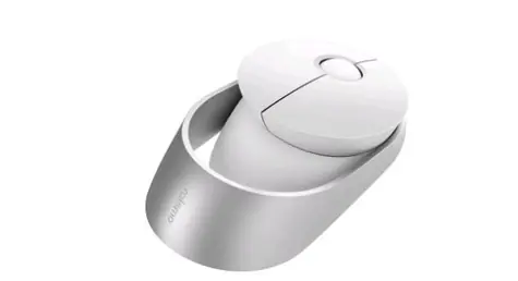 Rapoo Ralemo Air 1 silent Multi-mode bílá / bezdrátová optická myš / 1600DPI / 3 tlačítka / 2.4Ghz / BT 3.0 a 4.0 /  