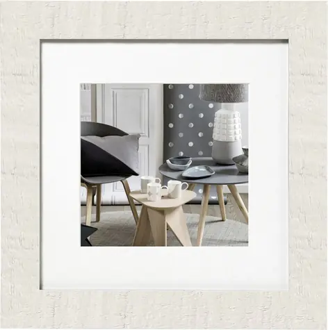 Walther Home 30x30 Dřevěný foto rám polární bílá 