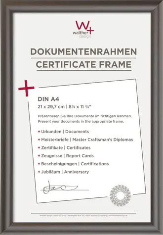 Walther Trendstyle 21x29.7 Plastový foto rám ocelová / DIN A4 