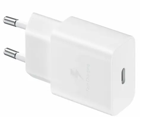 SAMSUNG EP-T1510NWEGEU bílá / USB-C nabíječka / rychlé nabíjení / 15 W / 2A