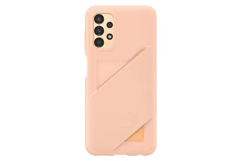 SAMSUNG zadní kryt s kapsou na kartu pro Samsung Galaxy A13 broskvová