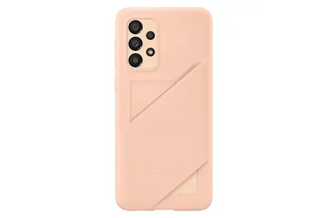 SAMSUNG kryt s kapsou na kartu pro Samsung Galaxy A33 5G broskvová