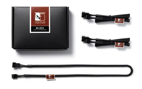 Noctua NA-SEC3 černá / 3x Prodlužovací kabel ventilátoru 600 mm / 1x 4-pin (F) / 1x 4-pin (M)