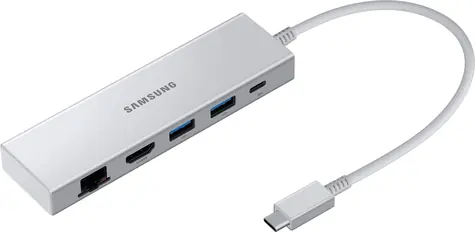 SAMSUNG EE-P5400USEGEU Multiport adaptér stříbrná / 5 portů / USB-C