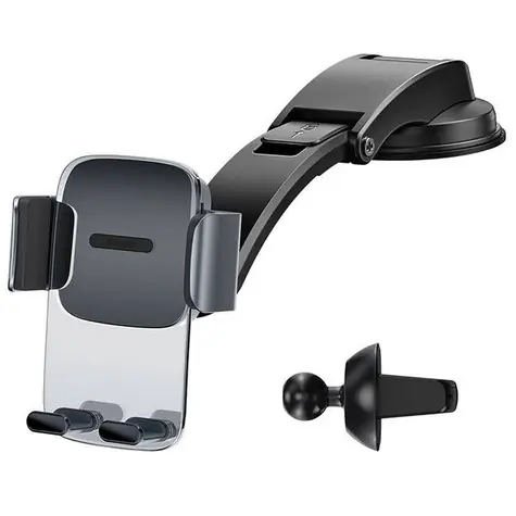 Baseus Easy Control Clamp SUYK000001 držák telefonu do auta černá / uchycení ramenem na palubní desku