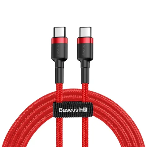 Baseus CATJK-D01 Cafule červená / kabel USB-C / 60W / 2m