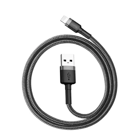 Baseus CALKLF-AG1 Cafule šedá-černá / kabel USB-A na Lightning / 0.5m