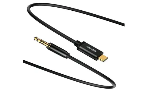 Baseus CAM01-01 Yiven Series Audio černá / USB-C / Jack 3.5 mm / 1.2m 
