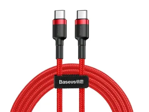 Baseus CATKLF-G09 Cafule červená / kabel USB-C / 60W / 1m
