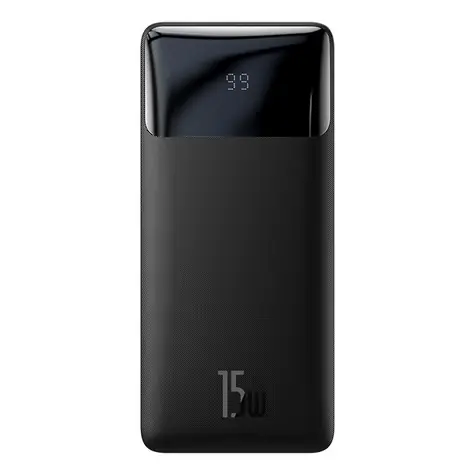 Baseus Bipow PowerBank 10000 mAh (15W) černá / 15W / 3x A výstup 
