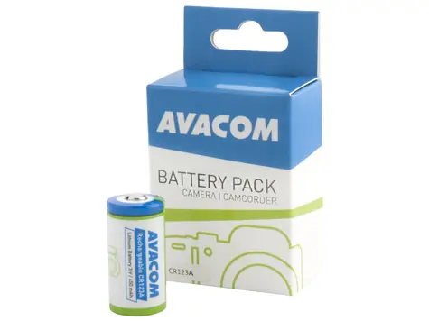 AVACOM Nabíjecí fotobaterie CR123A / 3V / 450mAh / 1.35Wh