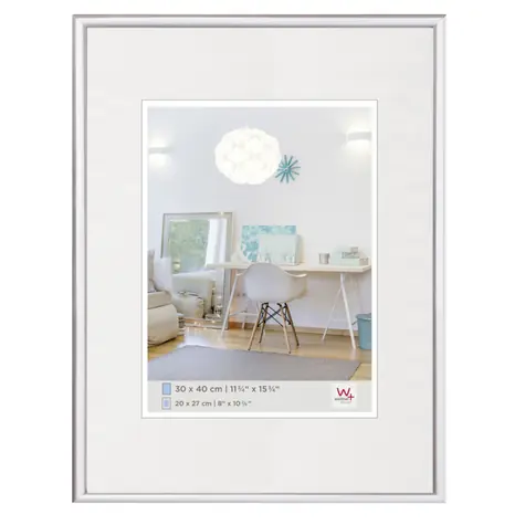 Walther New Lifestyle 30x40 Plastový foto rám stříbrná 