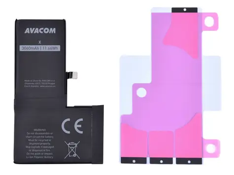 AVACOM Baterie pro Apple iPhone X - vysokokapacitní (3060mAh) / Li-Ion / 3.81V / 3060mAh / (náhrada 616-00346)