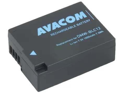 AVACOM Náhradní baterie Panasonic DMW-BLC12 / Li-Ion / 7.2V / 1000mAh / 7.2Wh
