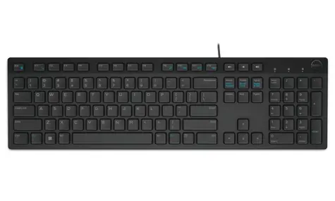 DELL KB-216 UA černá / Multimediální klávesnice / USB-A / UA layout
