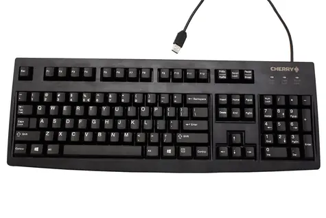 CHERRY G83-6105LUNFR-2 černá / Kancelářská klávesnice / drátová / USB / FR layout