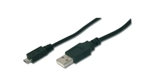 OEM USB kabel USB 2.0 USB-A - Micro-B 1m černá