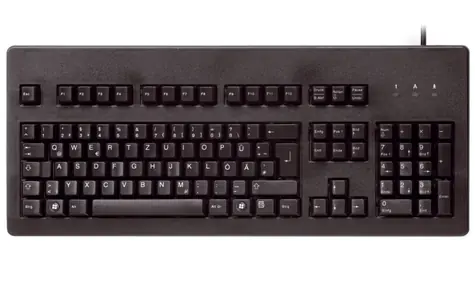CHERRY G80-3000LSCDE-2 černá / Kancelářská klávesnice / drátová / USB / DE layout