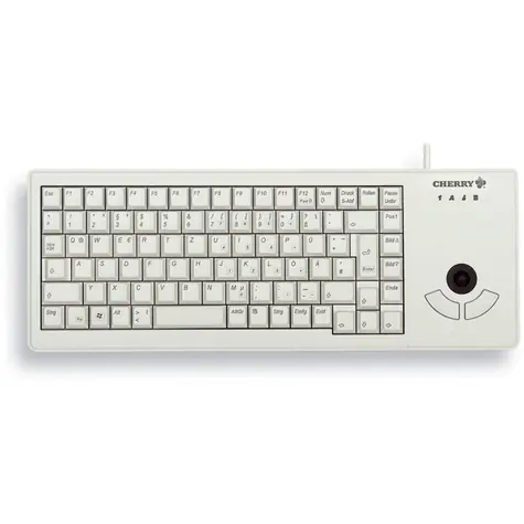 CHERRY G84-5400LUMDE-0 šedá / Klávesnice s trackballem / drátová / USB / DE layout 