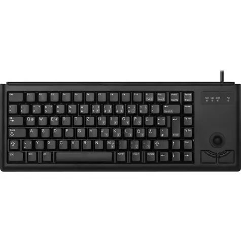 CHERRY G84-4400LUBUS-2 černá / Klávesnice s trackballem / drátová / USB / US layout 