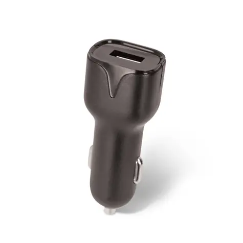 Setty GSM108845 černá / Nabíječka do auta s USB s kabelem USB-C / 2.4A / 1m