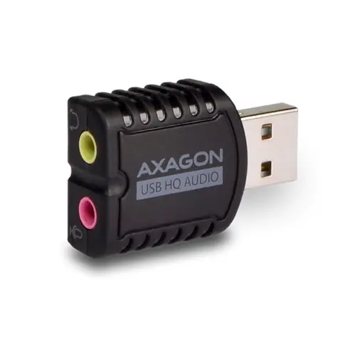 AXAGON ADA-17, USB 2.0 - externí zvuková karta HQ MINI, 96kHz/24-bit stereo, vstup USB-A 