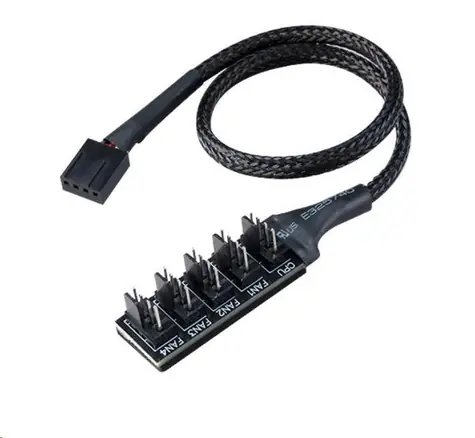 Akasa AK-FLEXA FP5H / 5 Fan PWM Splitter Hub / 30cm
