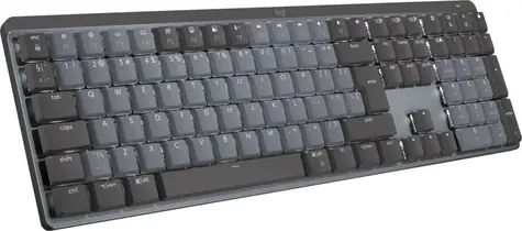 Logitech MX Mechanical Tactical Quiet grafitová / Klávesnice / bezdrátová / Tactile Quie / QWERTZ / BT / US layout
