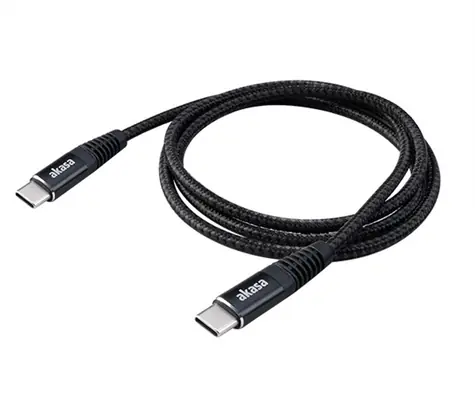 Akasa AK-CBUB54-10BK kabel černá / USB-C kabel / 100W /1m