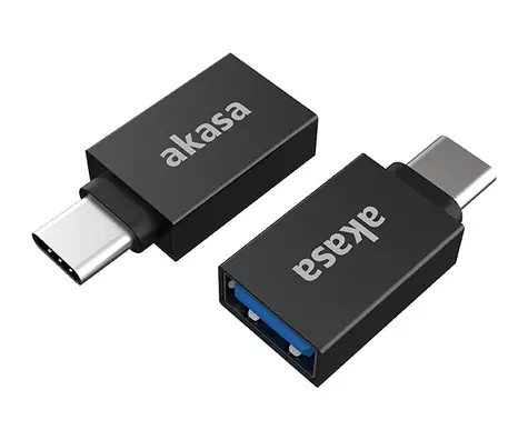 Akasa AK-CBUB62-KT02 adaptér černá / USB-A adaptér / USB-C - USB-A / 2ks 