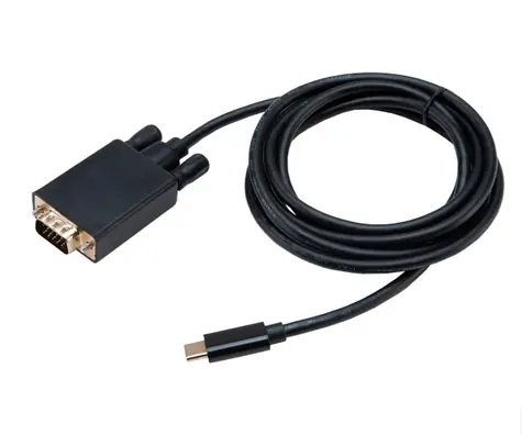 Akasa AK-CBCA17-18BK černá / kabel USB-C na VGA / 1080@60Hz / 1.8m