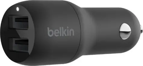 BELKIN CCB001btBK dual car cahrge černá / nabíječka do auta USB / 24W