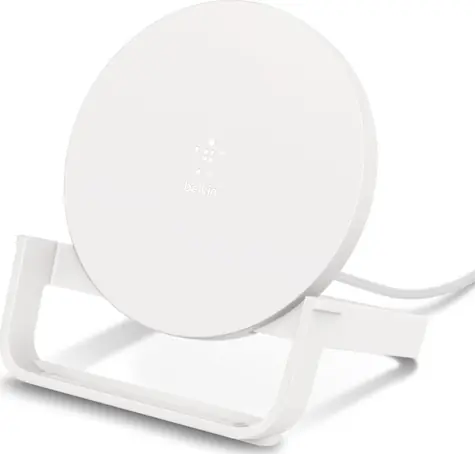 BELKIN WIB001vfWH wireless charging stand bílá / bezdrátový nabíjecí stojánek / 10W
