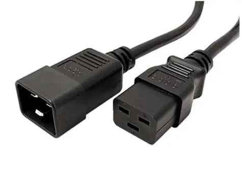 OEM Prodlužovací kabel 230V C19-C20 / 4.5m / černá