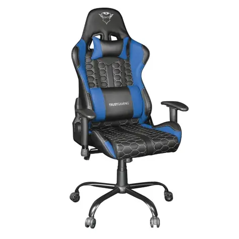 Trust GXT708B Resto modrá / herní židle / nastavitelná / nosnost až 150 kg / syntetická kůže 