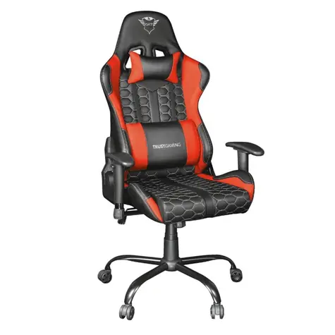 Trust GXT708R Resto červená / herní židle / nastavitelná / nosnost až 150 kg / syntetická kůže 